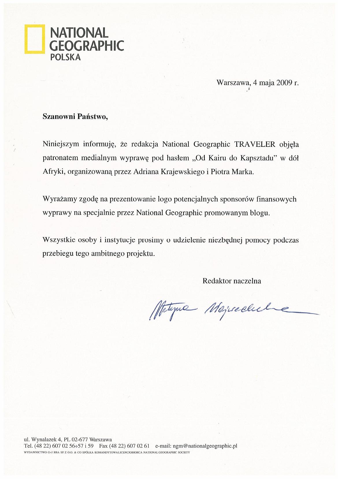 List od National Geographic